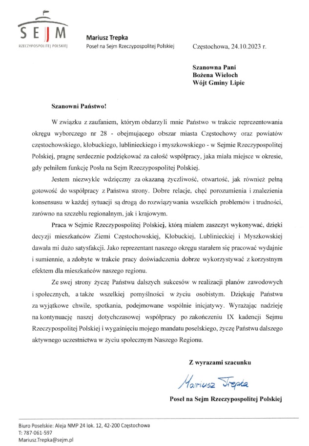 Podziękowanie
